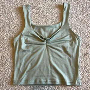 Sage Green Sleeveless Women's Top